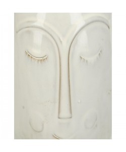 Βάζο ArteLibre Πρόσωπο Λευκό Κεραμικό 19x12.7x18.6cm