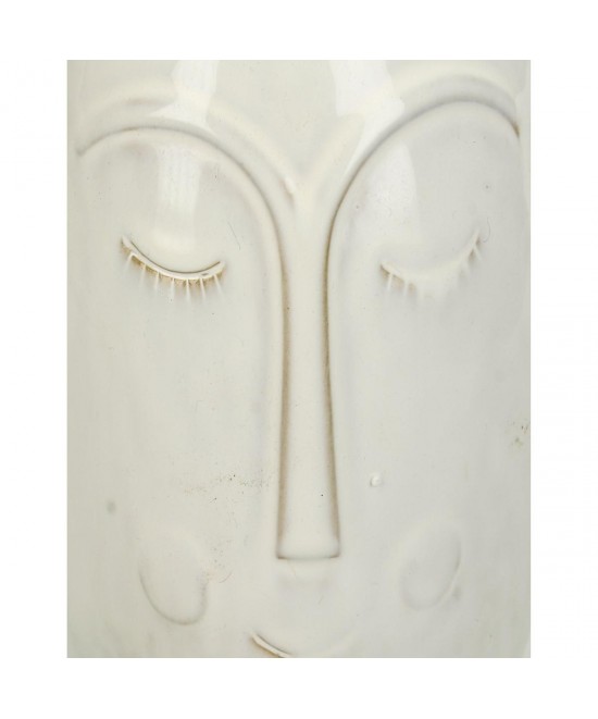 Βάζο ArteLibre Πρόσωπο Λευκό Κεραμικό 19x12.7x18.6cm