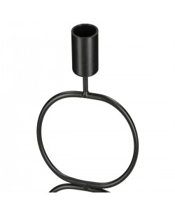 Κηροπήγιο ArteLibre Μαύρο Μέταλλο 10.5x8.2x39.2cm