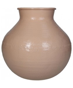 Βάζο ArteLibre Ροδακινί Αλουμίνιο 23x23x23cm