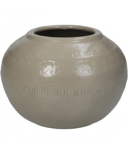 Βάζο ArteLibre Ιβουάρ Αλουμίνιο 14.5x14.5x11cm