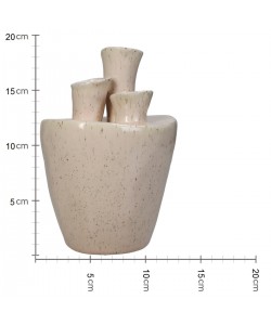 Βάζο ArteLibre Ιβουάρ Πορσελάνη 13.5x13x19cm