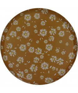 Δίσκος ArteLibre Λουλούδια Πολύχρωμο Μέταλλο 25.5x25.5x1.5cm