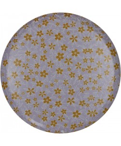Δίσκος ArteLibre Λουλούδια Πολύχρωμο Μέταλλο 33x33x1.8cm