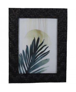 Κορνίζα ArteLibre Πλεκτή Μαύρο Polyresin 13x18cm