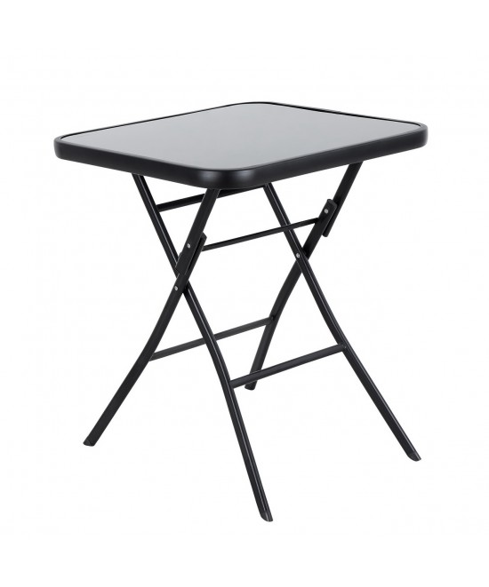 Τραπέζι Μεταλλικό ArteLibre Πτυσσόμενο TAURUS Μαύρο 60x60x70cm Τραπέζι Μεταλλικό ArteLibre Πτυσσόμενο TAURUS Μαύρο 60x60x70cm