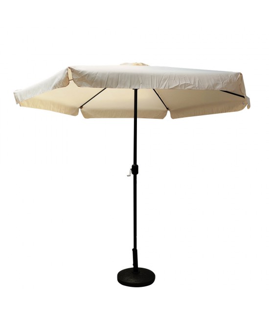 Ομπρέλα Κήπου ArteLibre GRENADINE Μπεζ/Μαύρο Αλουμίνιο/Ύφασμα Φ3x2.45m Ομπρέλα Κήπου ArteLibre GRENADINE Μπεζ/Μαύρο Αλουμίνιο/Ύφασμα Φ3x2.45m