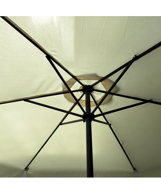 Ομπρέλα Κήπου ArteLibre GRENADINE Μπεζ/Μαύρο Αλουμίνιο/Ύφασμα Φ3x2.45m Ομπρέλα Κήπου ArteLibre GRENADINE Μπεζ/Μαύρο Αλουμίνιο/Ύφασμα Φ3x2.45m