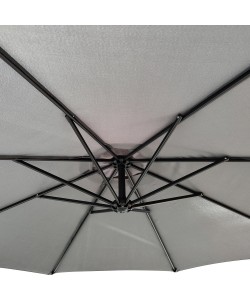 Ομπρέλα Κήπου ArteLibre Κρεμαστή ISLAY Γκρι/Μαύρο Μέταλλο/Ύφασμα Φ3x2.45m Ομπρέλα Κήπου ArteLibre Κρεμαστή ISLAY Γκρι/Μαύρο Μέταλλο/Ύφασμα Φ3x2.45m