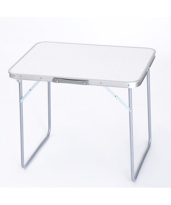 Τραπέζι Σπαστό ArteLibre BLISS Λευκό Αλουμίνιο 70x50x60cm Τραπέζι Σπαστό ArteLibre BLISS Λευκό Αλουμίνιο 70x50x60cm
