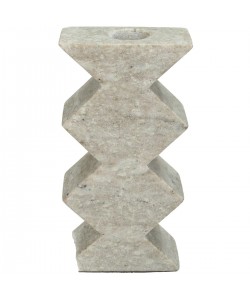 Κηροπήγιο ArteLibre Μπεζ Μάρμαρο 8x4x15.5cm
