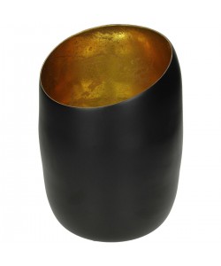 Κηροπήγιο ArteLibre Μαύρο Αλουμίνιο 13.5x13.5x20cm