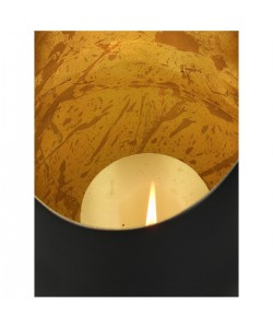 Κηροπήγιο ArteLibre Μαύρο Αλουμίνιο 13.5x13.5x20cm