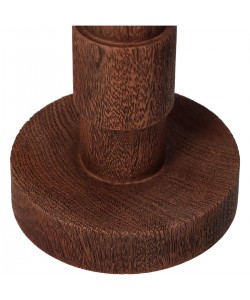 Κηροπήγιο ArteLibre Καφέ Polyresin 8.8x8.8x29.5cm