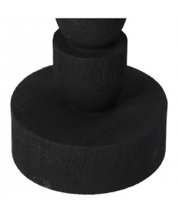 Κηροπήγιο ArteLibre Μαύρο Polyresin 8x8x22.5cm