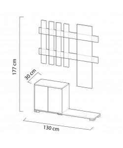 Έπιπλο Εισόδου ArteLibre Με Καθρέπτη BAKARI Καρυδί Μοριοσανίδα/Γυαλί 130x30x177cm Έπιπλο Εισόδου ArteLibre Με Καθρέπτη BAKARI Καρυδί Μοριοσανίδα/Γυαλί 130x30x177cm