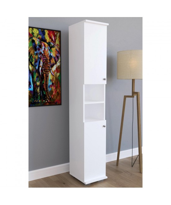 Έπιπλο Εισόδου ArteLibre ELNA Λευκό Μοριοσανίδα 30x35x177cm