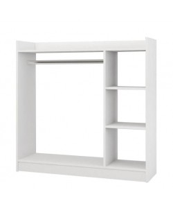 Κρεμάστρα Δαπέδου ArteLibre ZOLA Λευκό Μοριοσανίδα/Μέταλλο 123.6x35x120cm