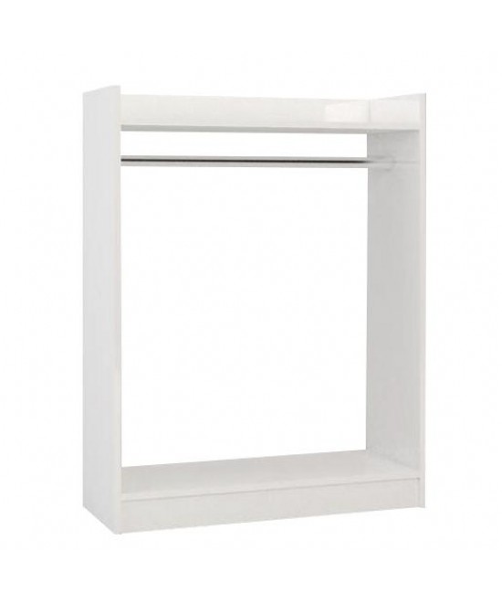 Κρεμάστρα Δαπέδου ArteLibre AADAN Λευκό Μοριοσανίδα/Μέταλλο 93.5x36x120cm