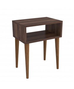 Κομοδίνο ArteLibre GANIRU Καρυδί Μοριοσανίδα/Ξύλο 45x30x60cm