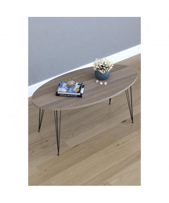 Τραπεζάκι Σαλονιού ArteLibre SEYE Cordoba Μοριοσανίδα/Μέταλλο 45x90x40cm