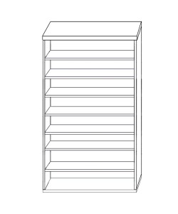 Παπουτσοθήκη ArteLibre OLIVIA Λευκό Μοριοσανίδα/Μελαμίνη 60x32x180cm