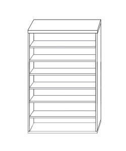 Παπουτσοθήκη ArteLibre SARA Φυσικό Μοριοσανίδα/Μελαμίνη 80x40x180cm