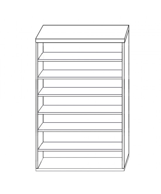 Παπουτσοθήκη ArteLibre SARA Φυσικό Μοριοσανίδα/Μελαμίνη 80x40x180cm