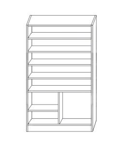 Παπουτσοθήκη ArteLibre BENTHE Φυσικό Μοριοσανίδα/Μελαμίνη 60x40x180cm