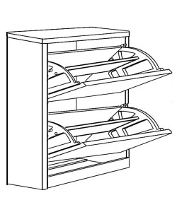 Παπουτσοθήκη ArteLibre DORIT Λευκό Μοριοσανίδα/Μελαμίνη 73x24x78.5cm Παπουτσοθήκη ArteLibre DORIT Λευκό Μοριοσανίδα/Μελαμίνη 73x24x78.5cm
