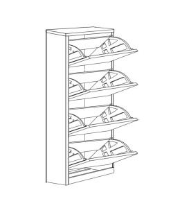 Παπουτσοθήκη ArteLibre GYDA Φυσικό Μοριοσανίδα/Μελαμίνη 60x20x148cm