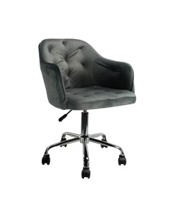 Πολυθρόνα Γραφείου ArteLibre OXLEY Γκρι Βελούδο 53.5x56.5x75-85cm