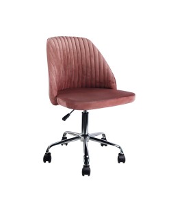 Πολυθρόνα Γραφείου ArteLibre IRINA Σάπιο Μήλο Βελούδο 50x54x82-92cm