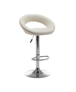 Σκαμπό Bar ArteLibre FETT Με Πλάτη Πτυσσόμενο Μπεζ PU/Μέταλλο 54x49x81-103cm