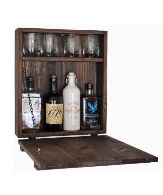 Mini Bar ArteLibre JESSICA Καρυδί Ξύλο 42x15x46cm Mini Bar ArteLibre JESSICA Καρυδί Ξύλο 42x15x46cm