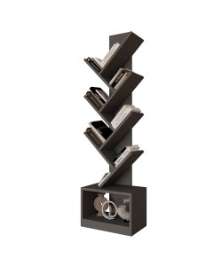 Βιβλιοθήκη ArteLibre BADRU Ανθρακί Μοριοσανίδα 40x19.5x150cm