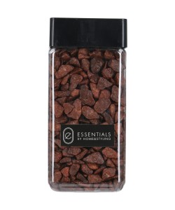 Πέτρες Διακοσμητικές ArteLibre Καφέ 9-13mm Σε Γυάλινο Δοχείο 550ml