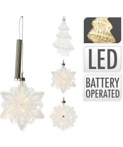 Στολίδι Κρεμαστό ArteLibre Φωτιζόμενο 8 Θερμά Micro LED Μπαταρίας Φ30cm Σε 3 Σχέδια Στολίδι Κρεμαστό ArteLibre Φωτιζόμενο 8 Θερμά Micro LED Μπαταρίας Φ30cm Σε 3 Σχέδια