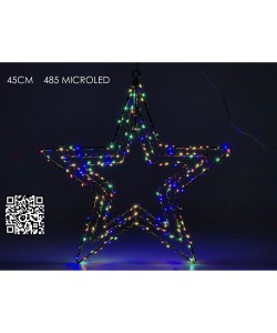 Αστέρι Τριπλό 485 Πολύχρωμα Micro LED RGB Φ45cm