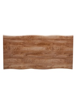 Τραπέζι Τραπεζαρίας ArteLibre AOSA Honey Maple/Μαύρο MDF/Μέταλλο 160x90x76cm