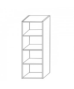 Ντουλάπα ArteLibre BEGONIA Μαύρο Μοριοσανίδα/Μελαμίνη 42x30x106.2cm