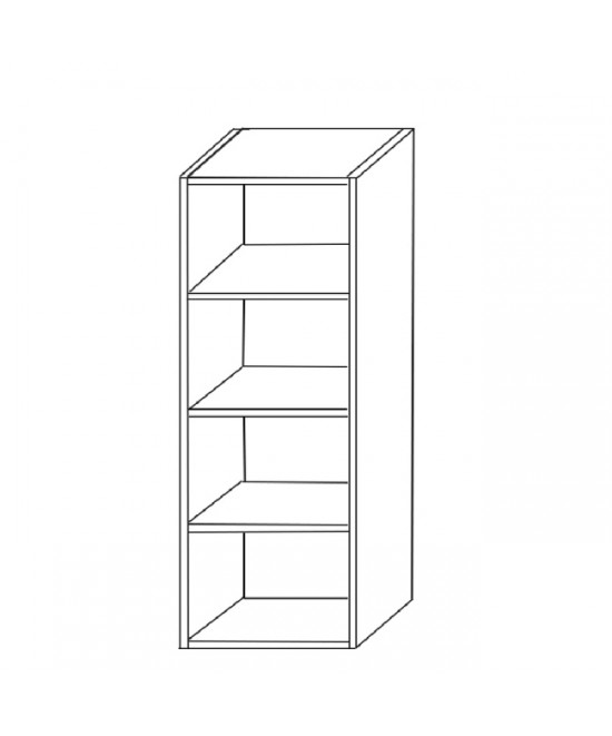 Ντουλάπα ArteLibre BEGONIA Μαύρο Μοριοσανίδα/Μελαμίνη 42x30x106.2cm