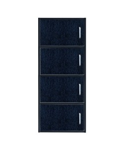 Ντουλάπα ArteLibre BEGONIA Μαύρο Μοριοσανίδα/Μελαμίνη 42x30x106.2cm