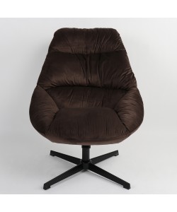 Πολυθρόνα ArteLibre CHANTIERI Καφέ Ύφασμα/Μέταλλο 94x71x83cm Πολυθρόνα ArteLibre CHANTIERI Καφέ Ύφασμα/Μέταλλο 94x71x83cm