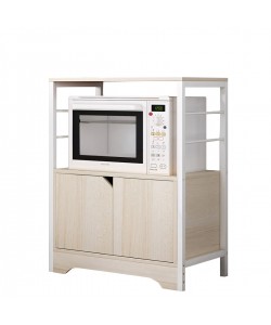 Ραφιέρα Κουζίνας ArteLibre AMUR Maple/Λευκό MDF/Μέταλλο 60x30x70cm Ραφιέρα Κουζίνας ArteLibre AMUR Maple/Λευκό MDF/Μέταλλο 60x30x70cm