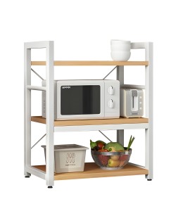 Ραφιέρα Κουζίνας ArteLibre FOX Φυσικό/Λευκό MDF/Μέταλλο 60x36x78cm