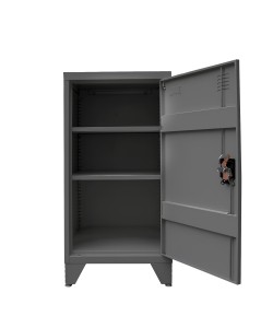 Φοριαμός ArteLibre LEGOLIN Σκούρο Γκρι Μέταλλο 50x50x90cm