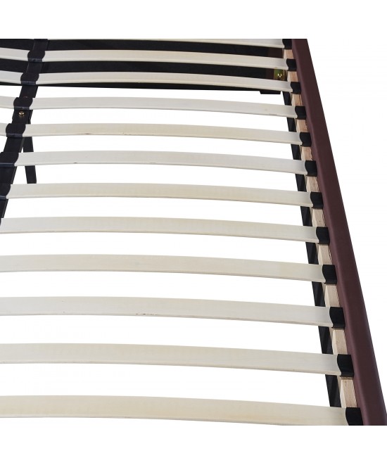 Κρεβάτι ArteLibre ARABIS Καφέ PU 220x160.5x120cm (Στρώμα 150x200cm)