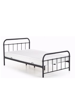 Κρεβάτι ArteLibre LIBERTY Μεταλλικό Sandy Black 209x124x93cm (Στρώμα 120x200cm)