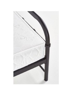 Κρεβάτι ArteLibre LIBERTY Μεταλλικό Sandy Black 209x124x93cm (Στρώμα 120x200cm)